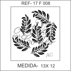 Stencil FOLHAS 17f008