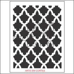 Stencil FUNDO GRADE EM ARABESCO COD: 16fd007