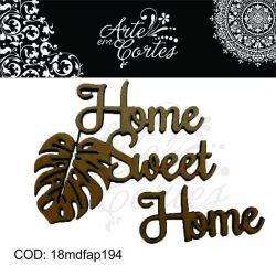 Aplique  Textos Home Soeet Home  - 18mdfap194