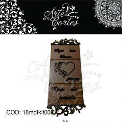 Kit - AQUI TEM AMOR  18mdfkit003