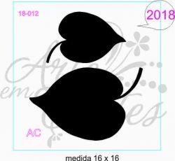 Stencil FOLHAS TROPICAiS COD: 18f012