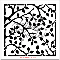 Stencil GALHOS E FOLHAS    16fd045