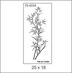 Stencil FOLHAS E RAMOS COD: 15f034