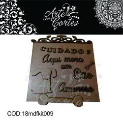 Kit - Aqui mora um Cão  18mdfkit009