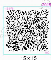 Stencil Fundo folhas 18fd078