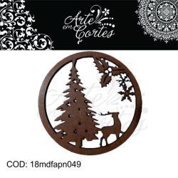 Aplique  ENFEITE DE NATAL ARVORE  18mdfapn049
