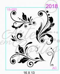 Stencil arabescos Cod 18f093