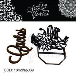 Apliques - CACTOS. - COD 18mdfap039