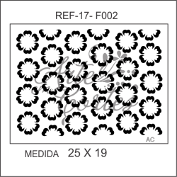 Stencil FUNDO FLORIDO COD: 17fd002