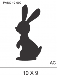 STENCIL    Coelhinho de Páscoa  19PASC-009
