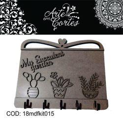 Kit -  Porta chaves de Cactos 18mdfkit015