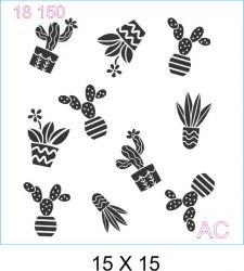 Stencil CACTOS E SUCULENTAS COD: 18suc150