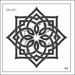Stencil Mandala 17m011