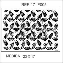 Stencil FUNDO FLORIDO COD: 17fd005