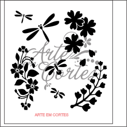 Stencil e Recortes Arte Em Cortes - Frete Gratis Para Todo Brasil