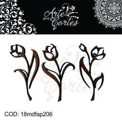 Aplique flores - 18mdfap206