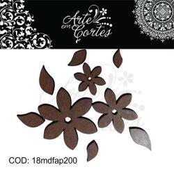 Aplique  - Flores -18mdfap200