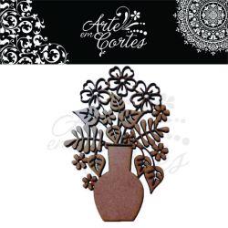 Aplique Jarro com Flores 18135