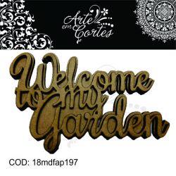 Aplique Welcome may Garden 18mdfap197