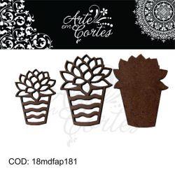 Aplique  Cactos e Suculentas - 18mdfap181