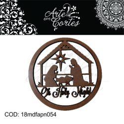Aplique  ENFEITE DE NATAL  MANJEDOURA  18mdfapn054