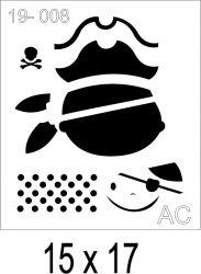 Stencil infantil /PIRATA19inf008