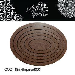 Aplique Moldura OVAL - 18mdfapmod003