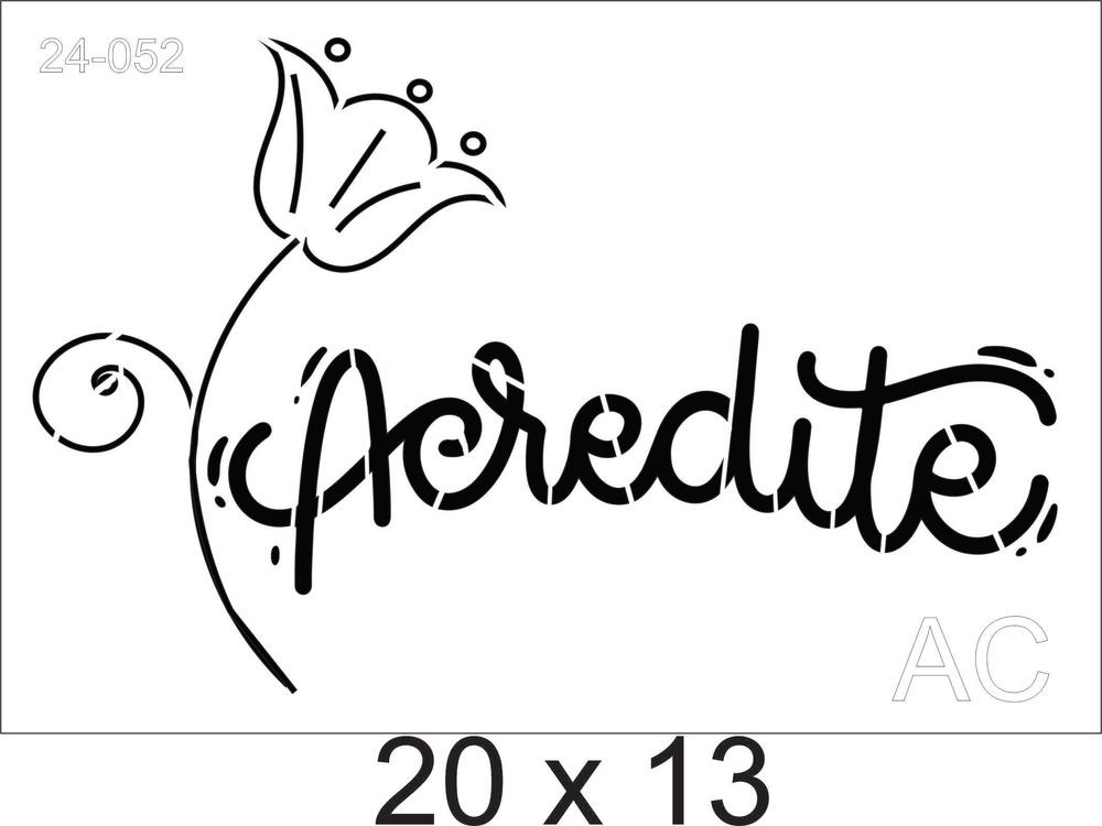 Stencil Acredite  Ref: 24-052