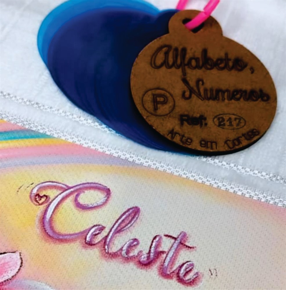 Stencil ALFABETO de A a Z-  21-217