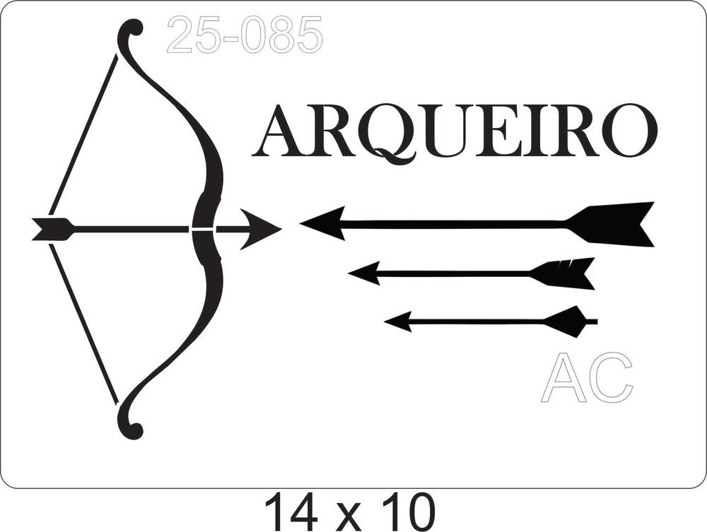 Stencil Arqueiro ( Super Heróis) 25-085