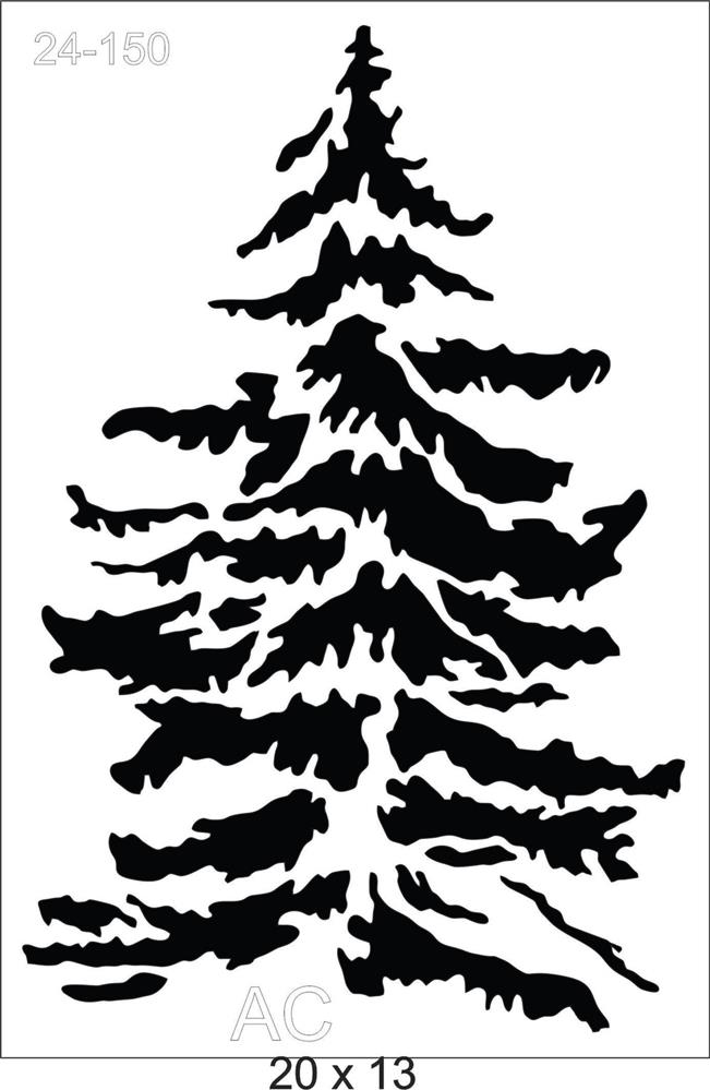 Stencil Arvore de  Natal 24-150