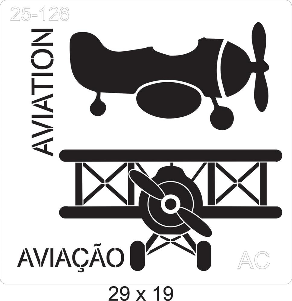 Stencil Avião 25-126