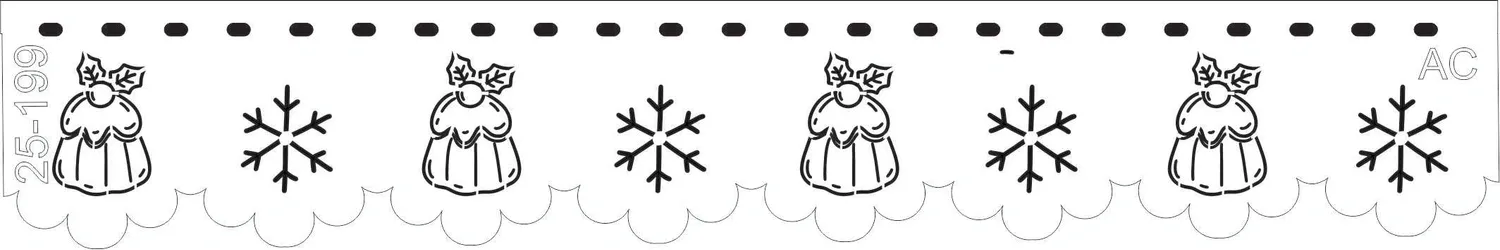 Stencil Barrado Doces de Natal    25-199