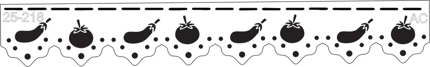 Stencil Barrado legumes   25-218