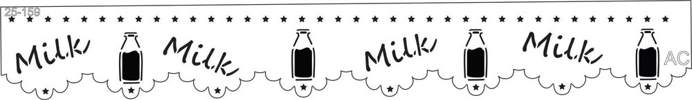 Stencil Barrado milk  25-159