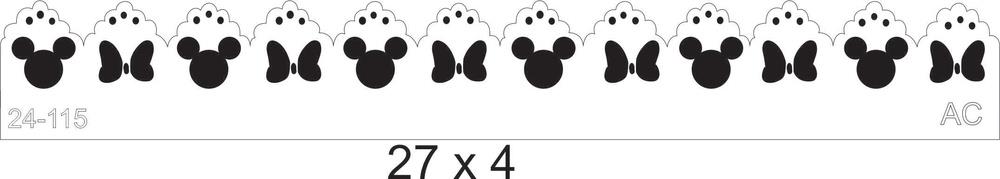 Stencil Barrado Minnie  24-115