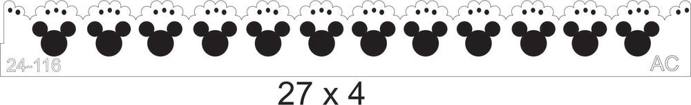 Stencil Barrado Minnie/Michey  24-116