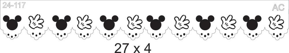 Stencil Barrado Minnie/Michey  24-117