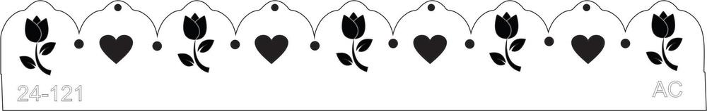 Stencil Barrado Tulipa  24-121