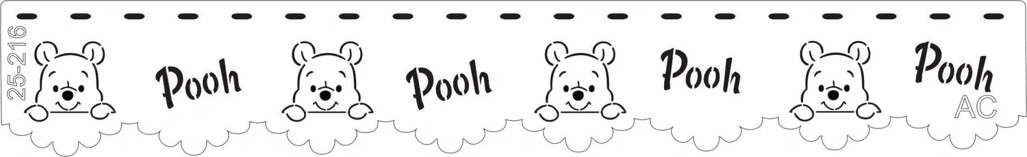 Stencil Barrado Ursinho Pooh  25-216