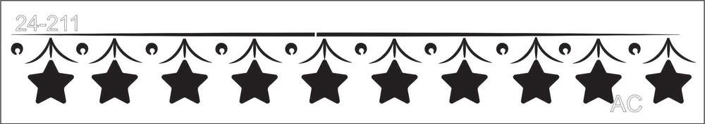 Stencil Barrinha Estrela Natal  24-211