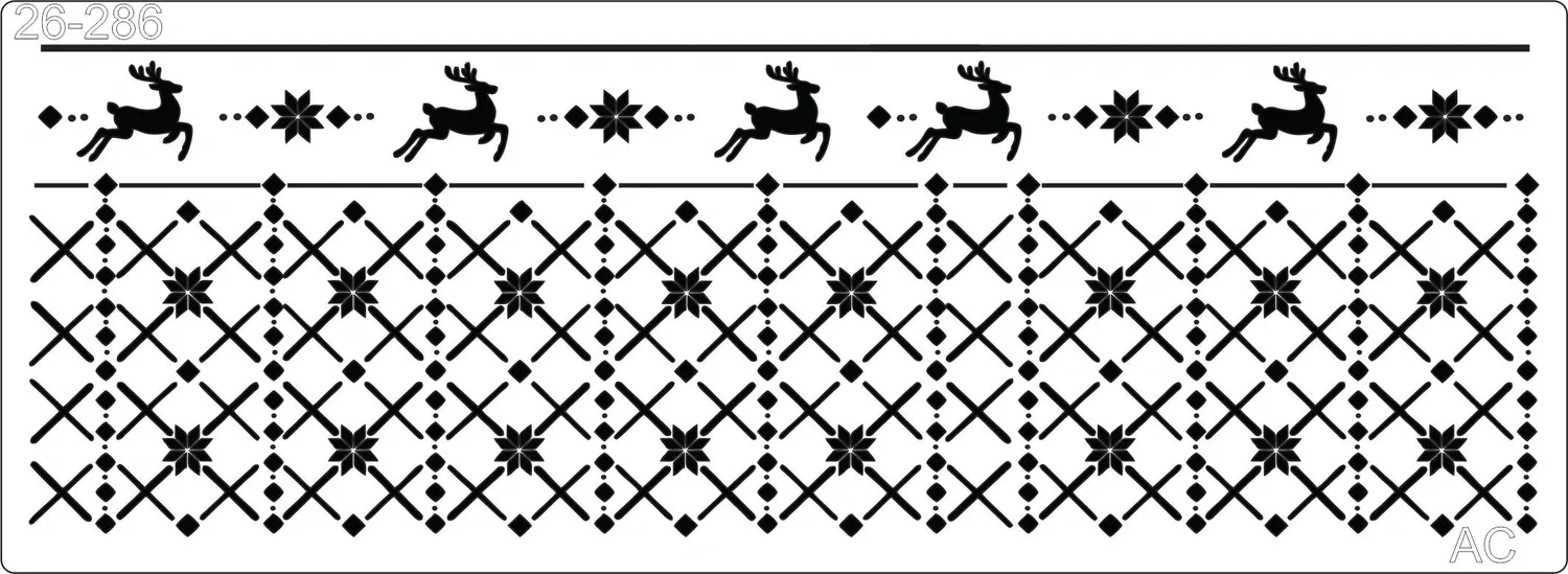 Stencil  Barrinha Natal    26-286
