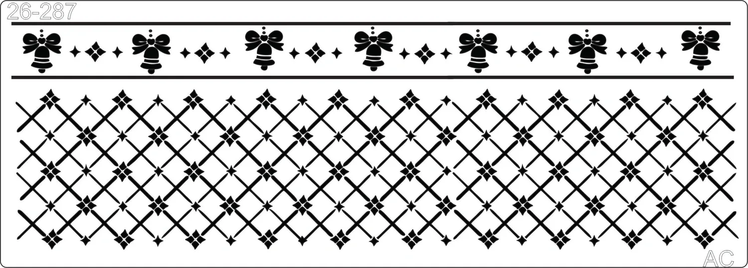 Stencil  Barrinha Natal    26-287