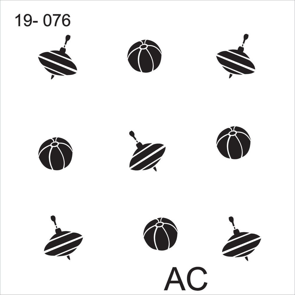Stencil   bola e pião     19inf076