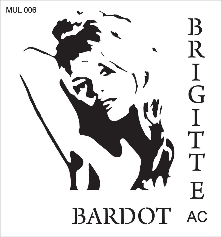 Stencil BRIGITTE BARD 17mul006