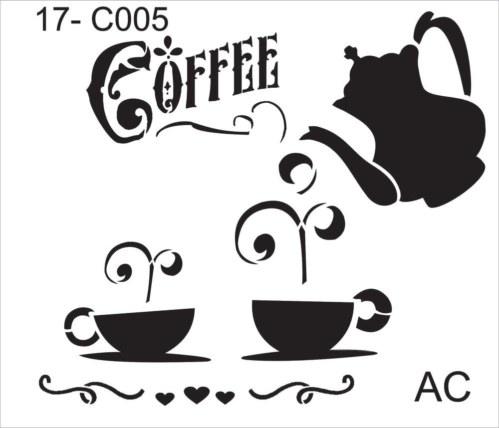 Stencil  BULE DE CAFE COD: 17C005