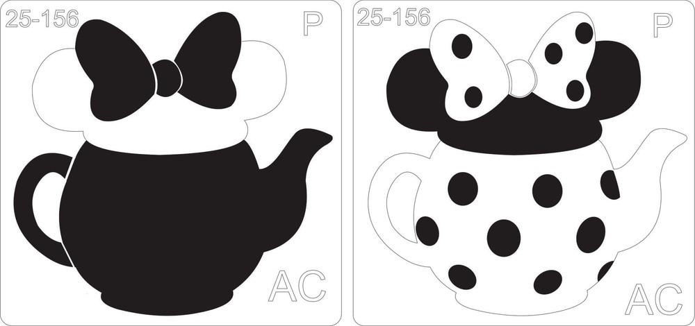 Stencil Bule Minnie    25-156