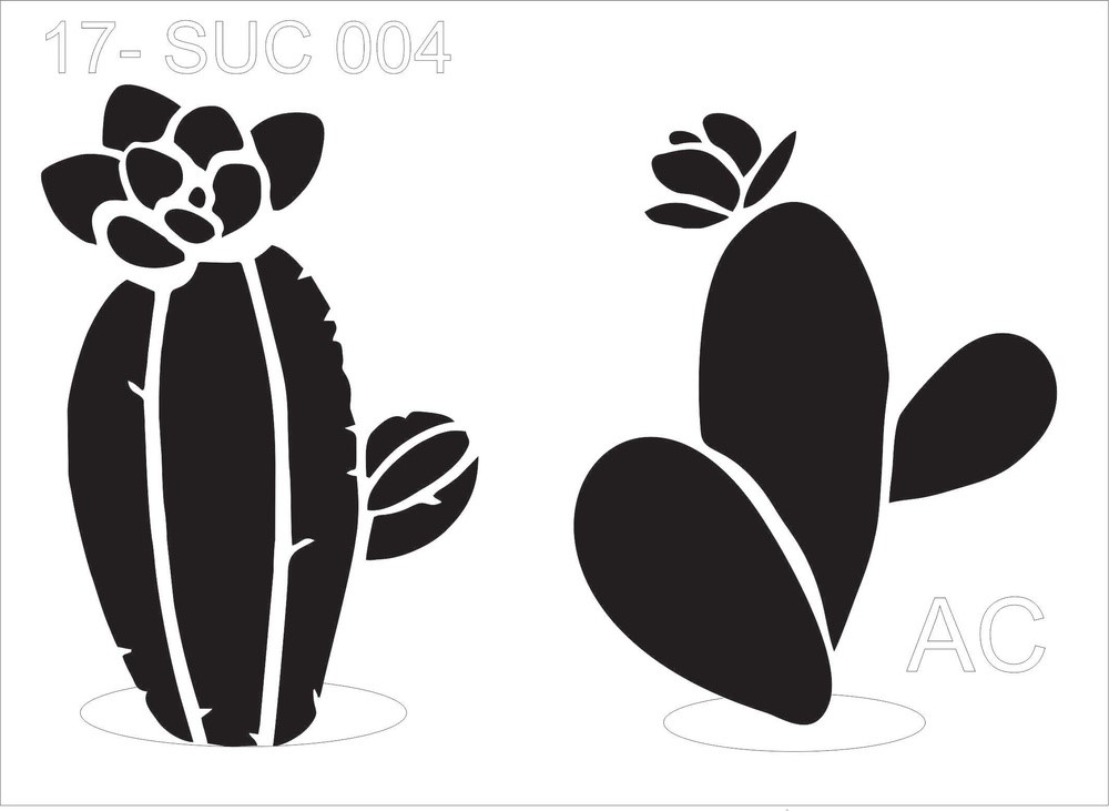 Stencil CACTOS E SUCULENTAS COD: 17suc004