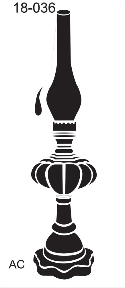 Stencil CANDELABRO COD:  18vr036