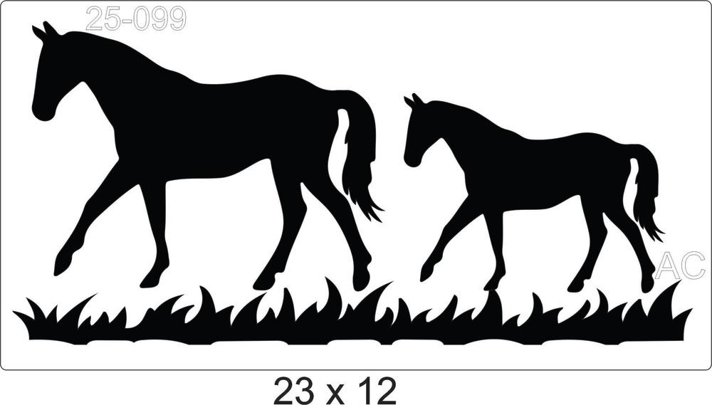 Stencil Cavalos  25-099